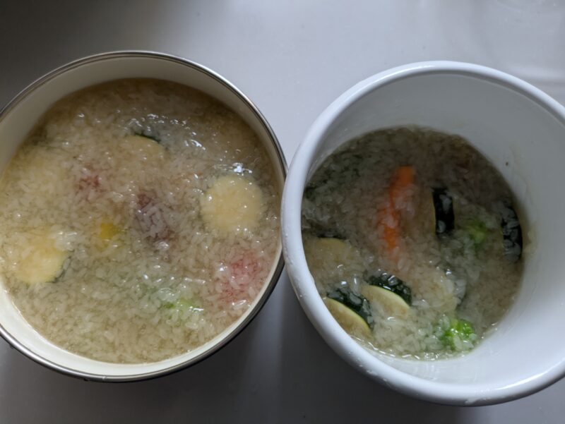 夏野菜のもち米漬け